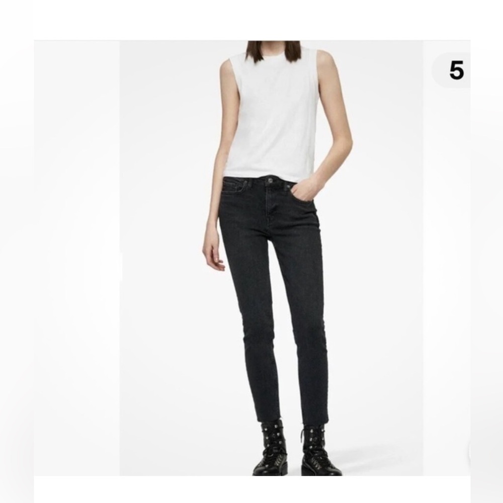 All Saints mast Jet Black Skinny Jeans 26 mast